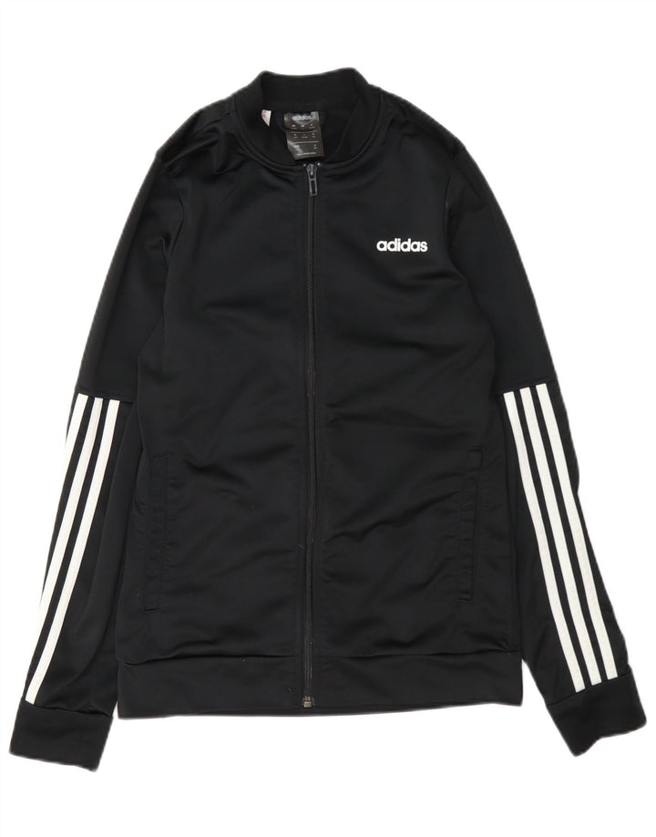 Adidas Drenge Træningsdragt Topjakke 13-14 År Sort Polyester