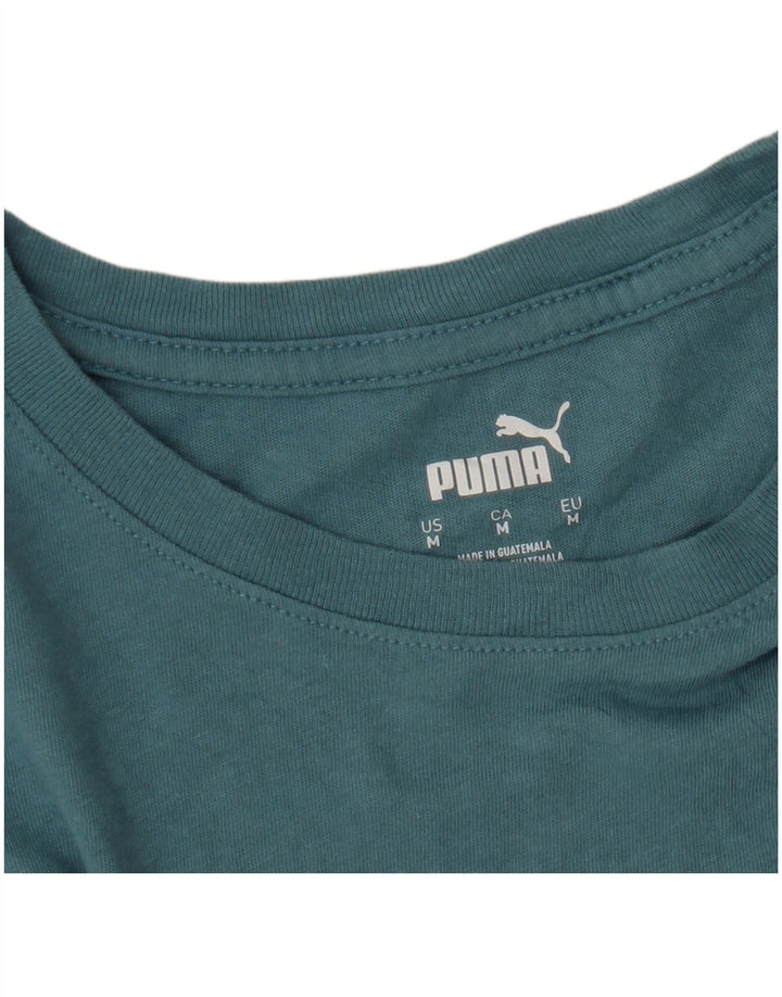 PUMA Grafisk T-shirt top til kvinder UK 12 Medium Blue