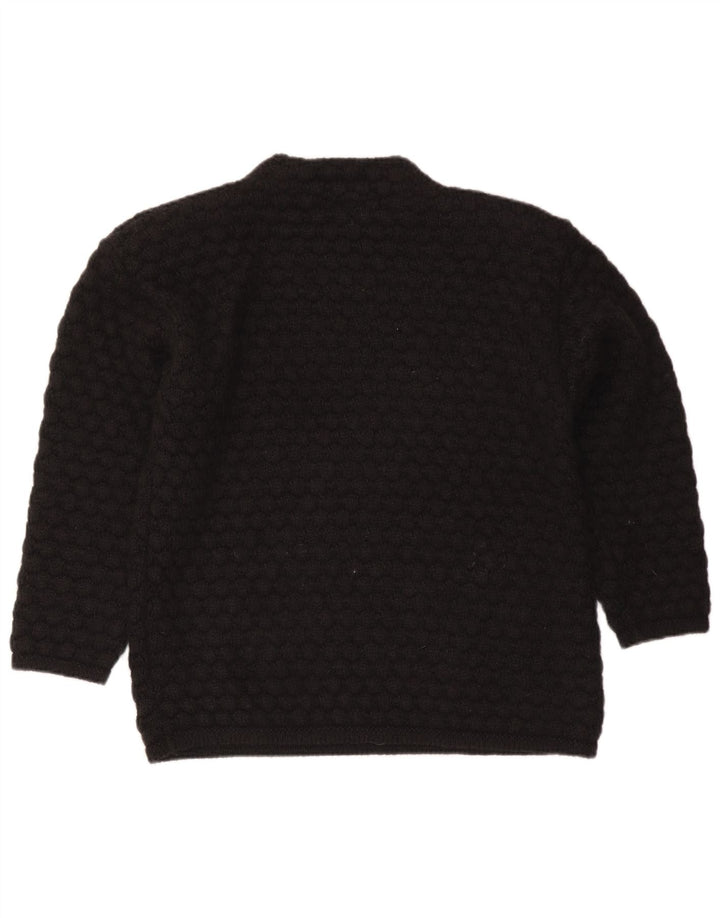 GEIGER Dame Grafisk Turtle Neck Jumper Sweater EU 36 Small Black Floral