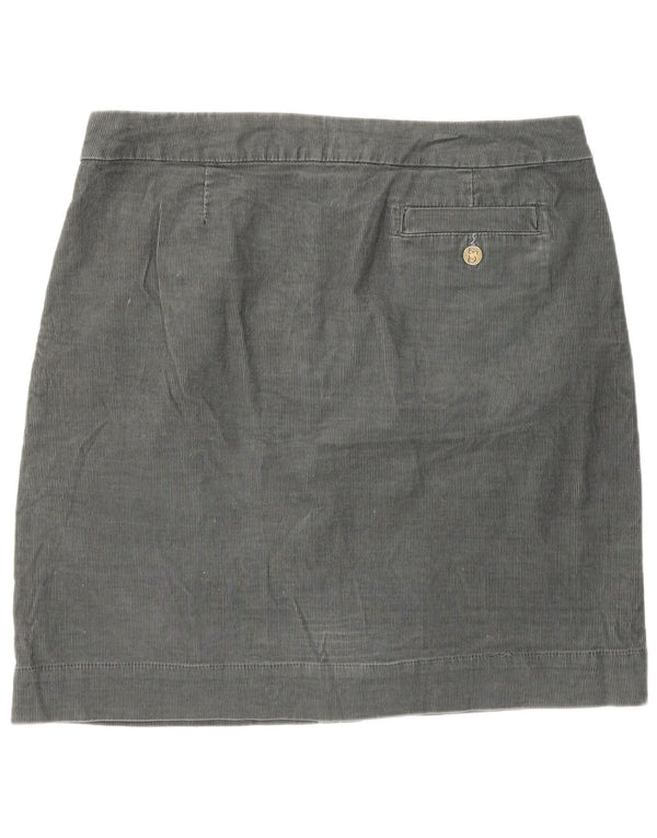 Joules Womens Corduroy Nederdel UK 16 Large W36 Grey Bomuld