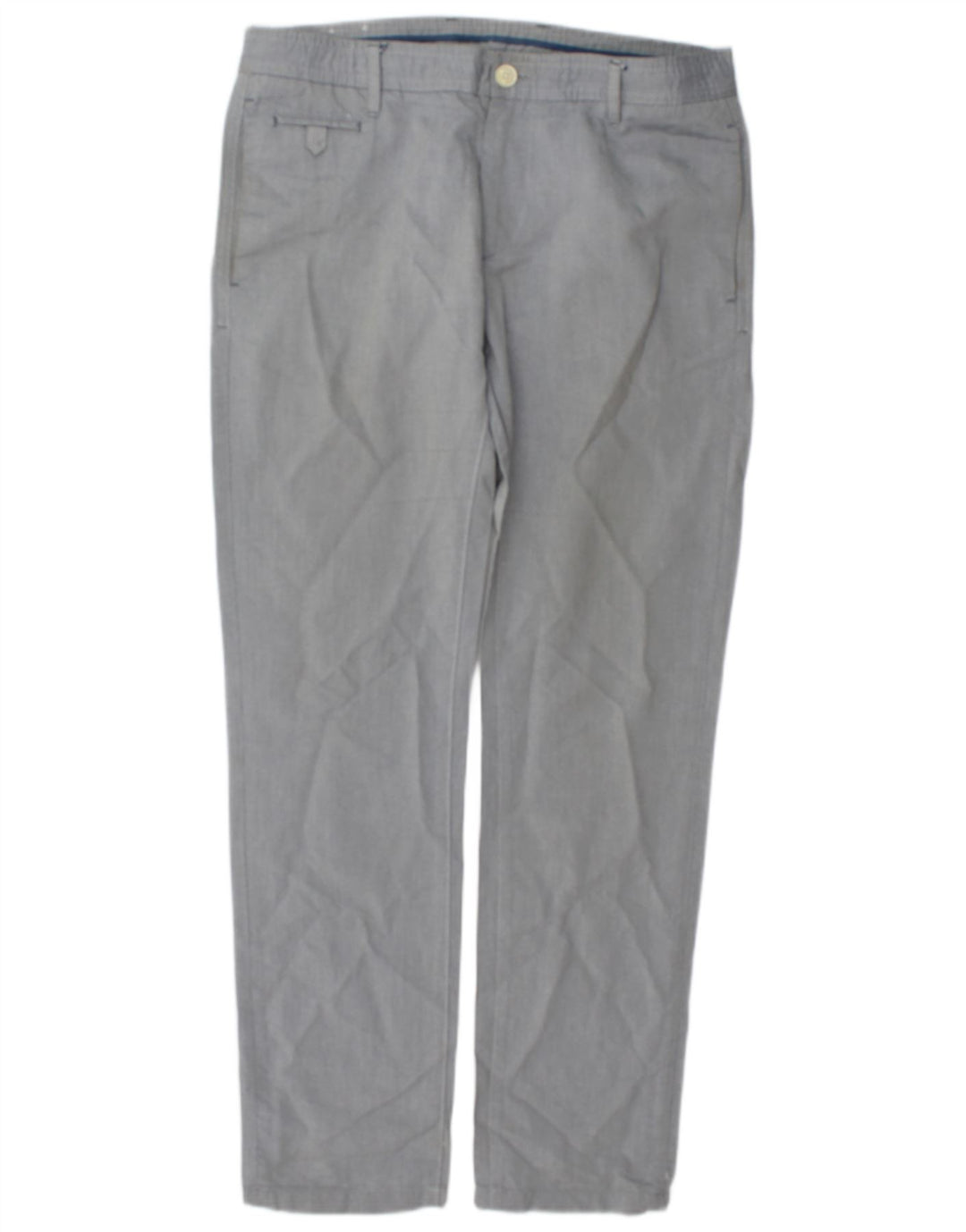 Zara Herre Slim Chino Bukser EU 42 Medium W32 L31 Grå Bomuld