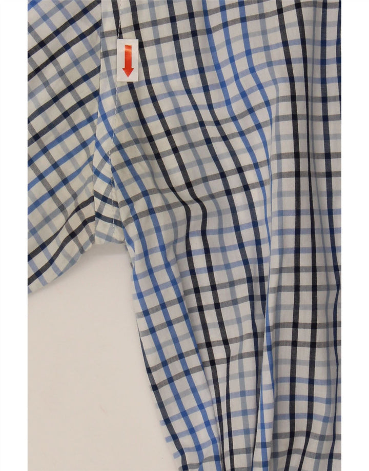 TOMMY HILFIGER Mens Shirt XL Blue Check Cotton Vintage Tommy Hilfiger and Second-Hand Tommy Hilfiger from Messina Hembry 