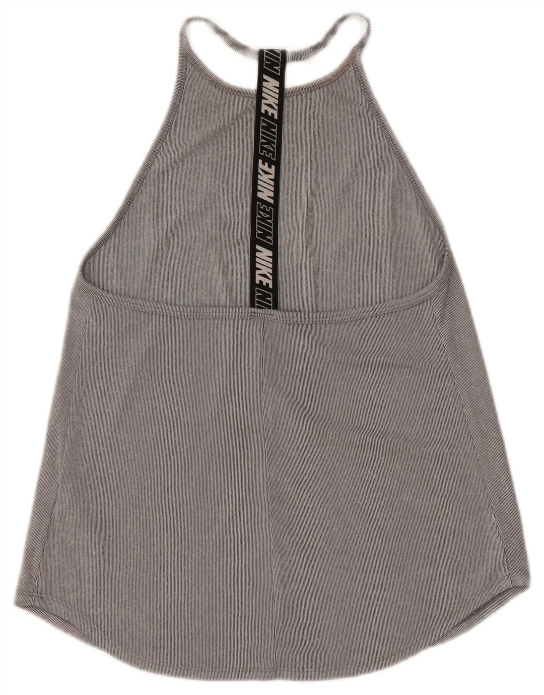 Nike Dame Dri Fit Grafisk Vest Top UK 8 Small Grey Colourblock Polyester