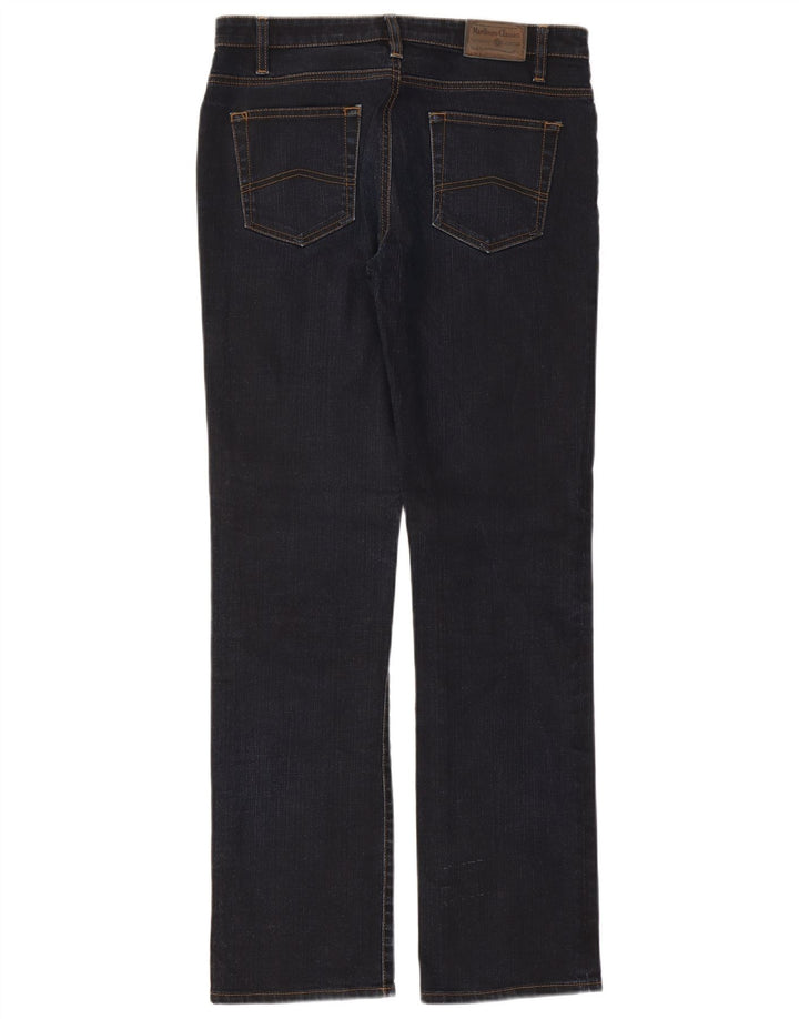 Marlboro Classics Dame Straight Jeans W33 L32 Marineblå Bomuld