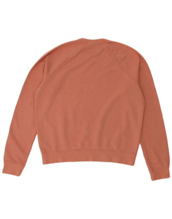 Nike Dame Oversized Sweatshirt Jumper UK 10 Small Pink Bomuld
