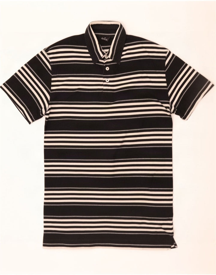 Paul Smith herre poloskjorte lille sort stribet bomuld