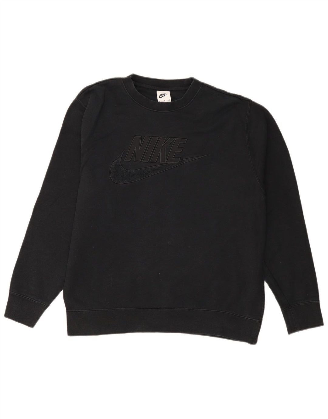 Nike Herre grafisk sweatshirt Jumper Medium Sort Bomuld