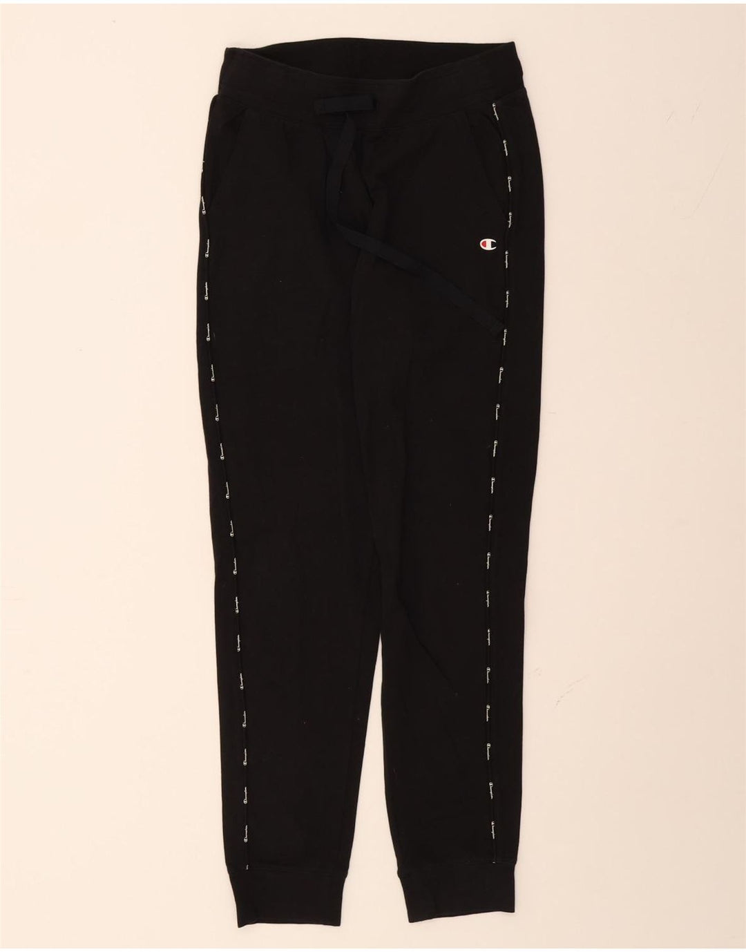 CHAMPION Womens Tracksuit Trousers Joggers UK 10 Small  Black Vintage Champion and Second-Hand Champion from Messina Hembry 