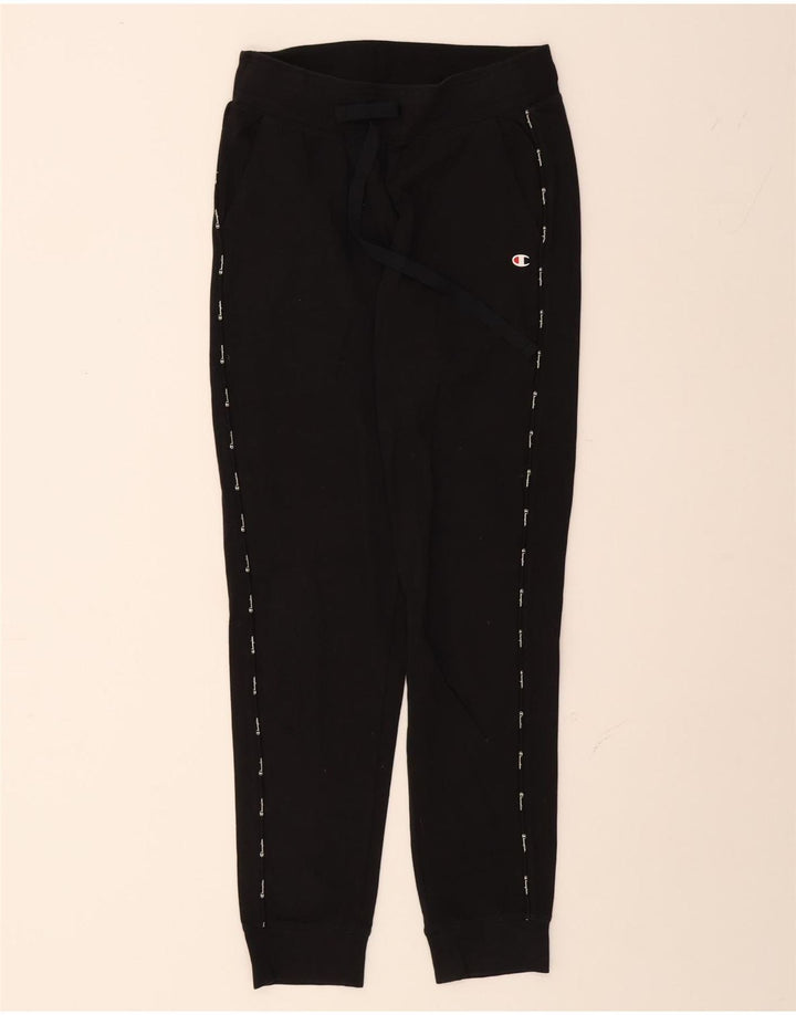 CHAMPION Womens Tracksuit Trousers Joggers UK 10 Small  Black Vintage Champion and Second-Hand Champion from Messina Hembry 