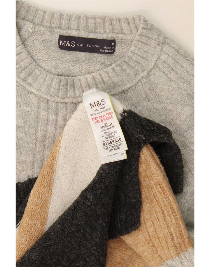 Marks & Spencer Dame sweater med rund hals DK 14 mellemgrå