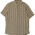 Wrangler kortærmet herreskjorte XL Beige ternet bomuld