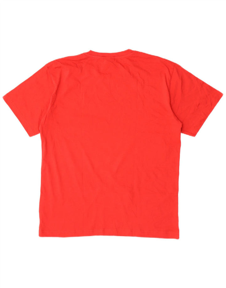 Lotto Herre T-Shirt Top XL Rød Bomuld