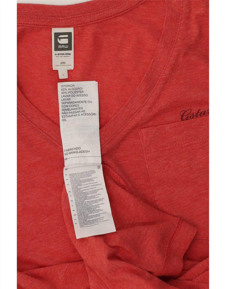 G-Star Herre T-Shirt Top Stor Rød Bomuld