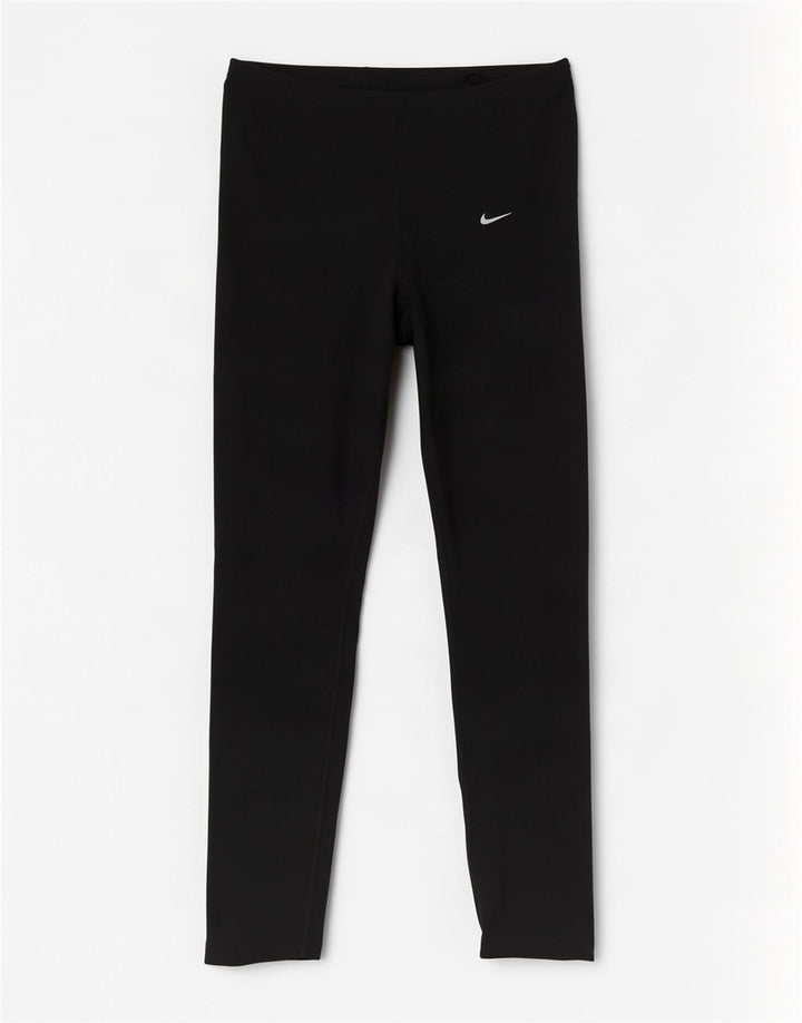 Nike Dame Leggings UK 10/12 Medium Sort Polyester