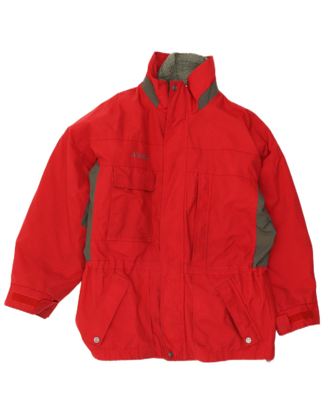 Columbia Herre Loose Fit Skijakke UK 38 Medium Rød Colourblock Nylon