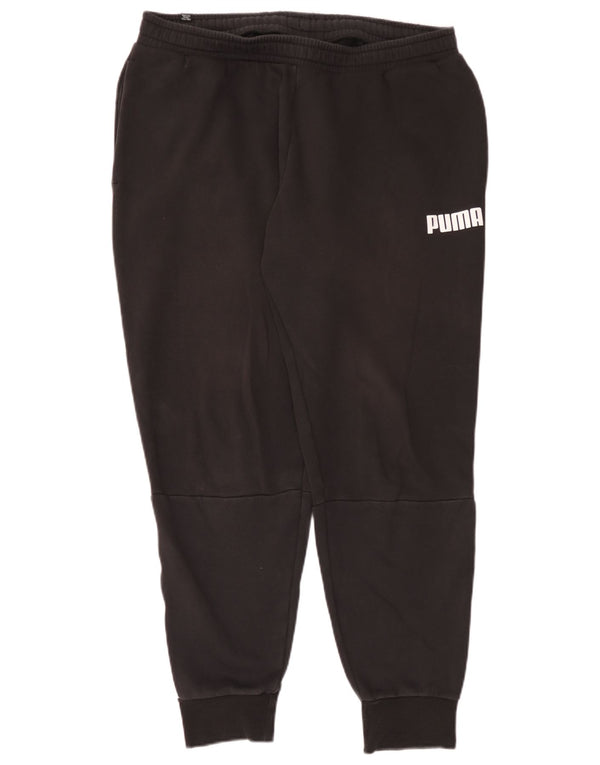 Puma Herre grafisk træningsdragt Bukser Joggers XL Sort Colourblock Bomuld