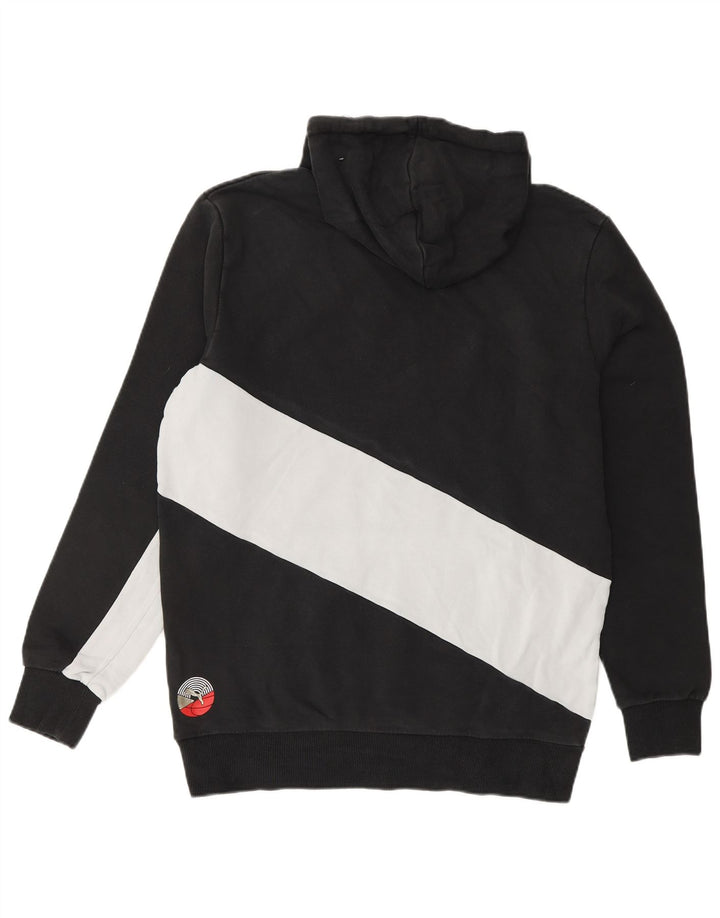 PUMA Hættetrøje til mænd Medium Sort Colourblock Bomuld