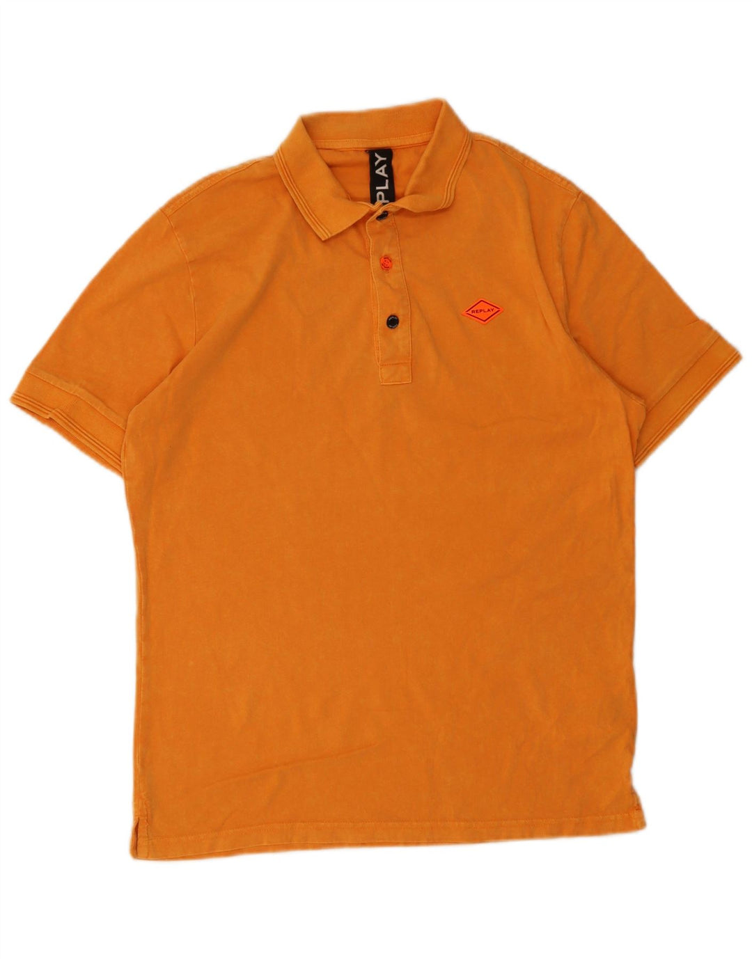Replay Herre Polo Shirt Lille Orange Bomuld