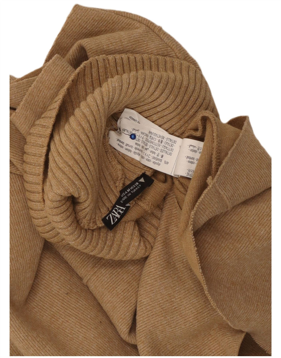 Zara Damevest Top UK 12 Medium Beige Bomuld