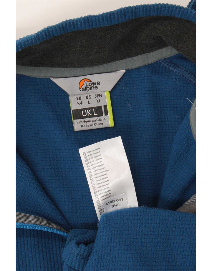 Lowe Alpine herre lynlås hals fleece jumper stor marineblå polyester