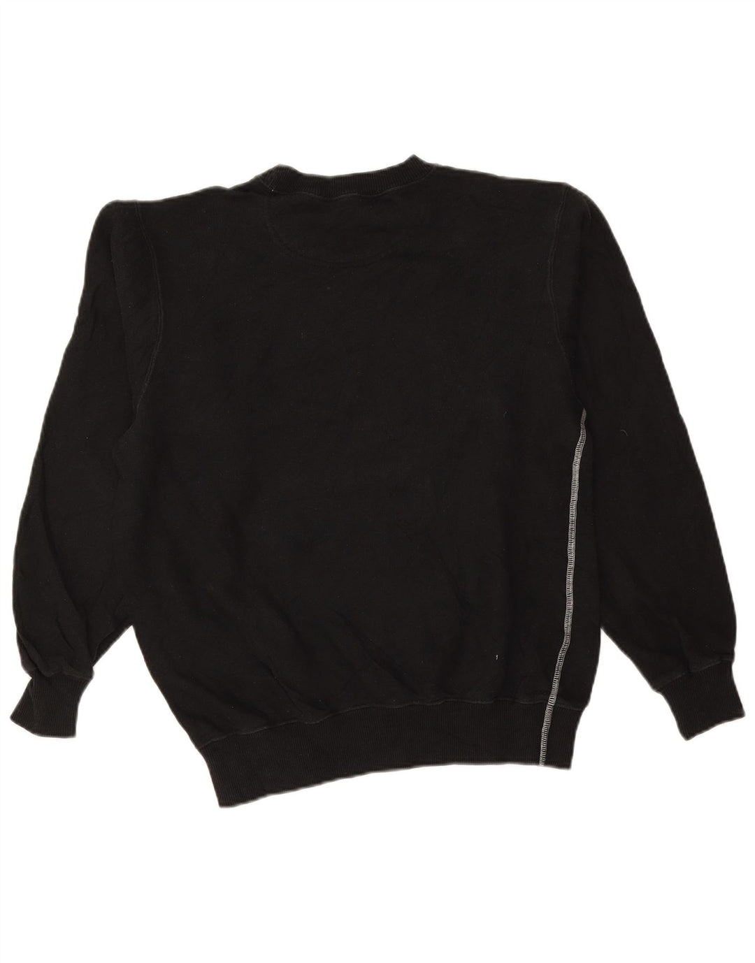 CHAMPION Dame Oversized Grafisk Sweatshirt Jumper UK 10 Lille Sort