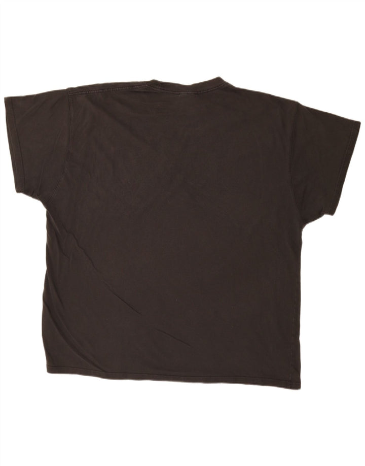 NIKE Herre Loose Fit Grafisk T-Shirt Top 2XL Sort Bomuld