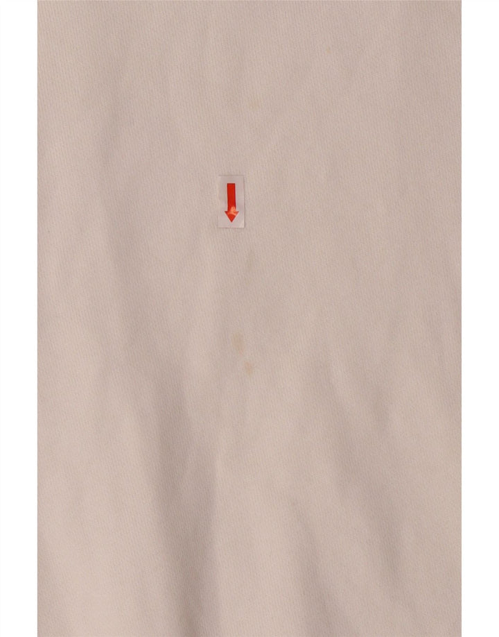 ADIDAS Mens Hoodie Jumper Medium White Cotton