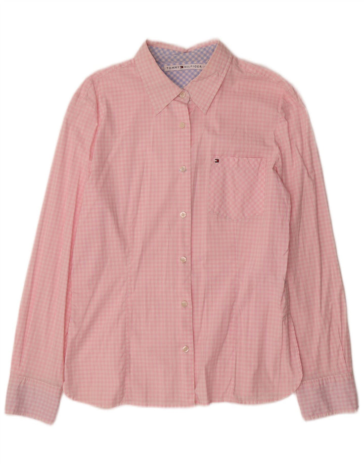 Tommy Hilfiger Dameskjorte US 14 XL Pink Gingham Cotton