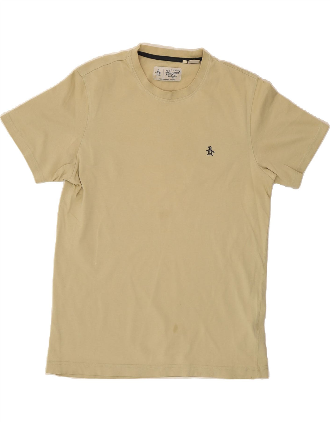 PENGUIN Mens T-Shirt Top Medium Yellow Cotton Vintage Penguin and Second-Hand Penguin from Messina Hembry 
