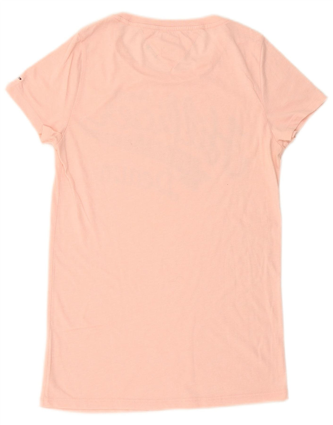 TOMMY HILFIGER Grafisk T-shirt top til kvinder UK 14 Large Pink
