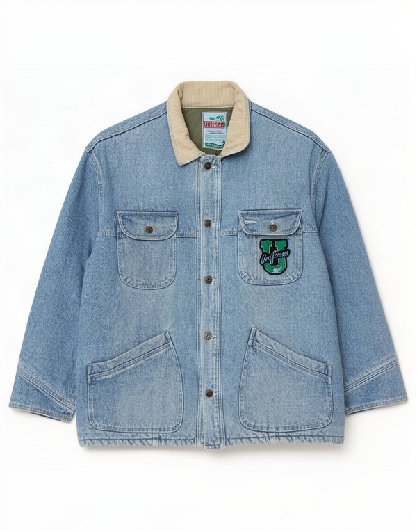 Uniform Herre Denim Utility Jacket UK 42 XL Blå