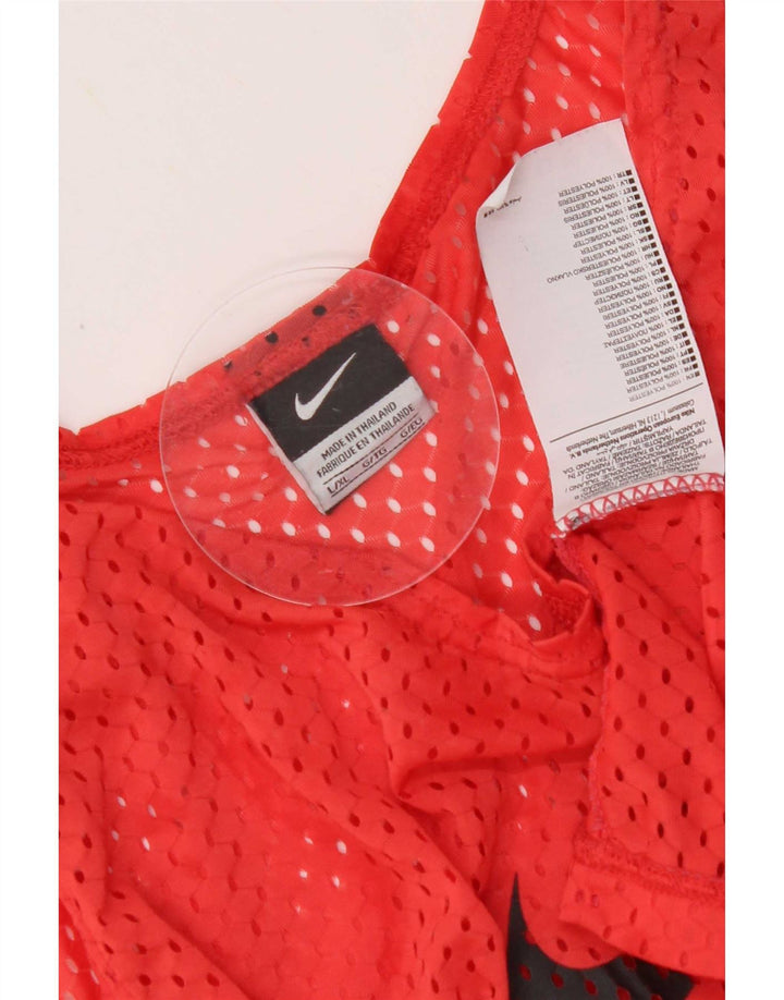 Nike grafisk vest til mænd, stor rød polyester