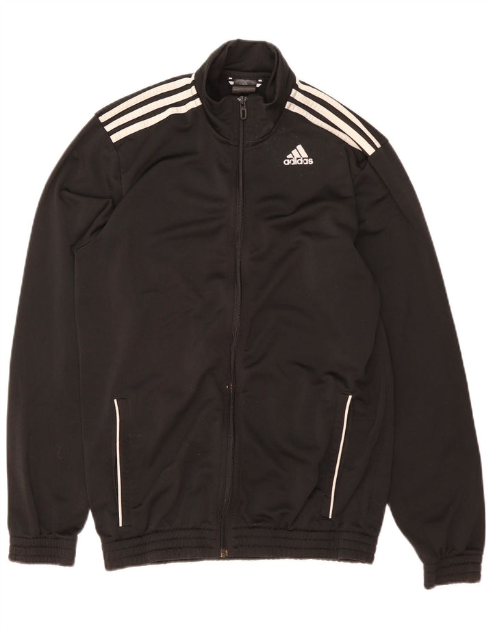 Adidas Træningsdragt til mænd Topjakke UK 38/40 Medium Sort Polyester
