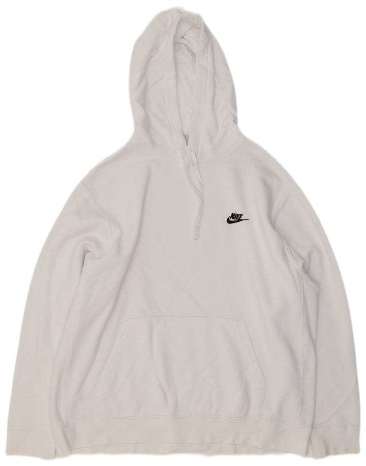 NIKE hættetrøje til mænd XL Hvid bomuld