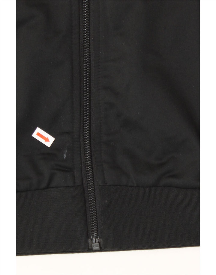 ELLESSE Womens Zip Hoodie Sweater UK 8 Small Black Polyester Vintage Ellesse and Second-Hand Ellesse from Messina Hembry 