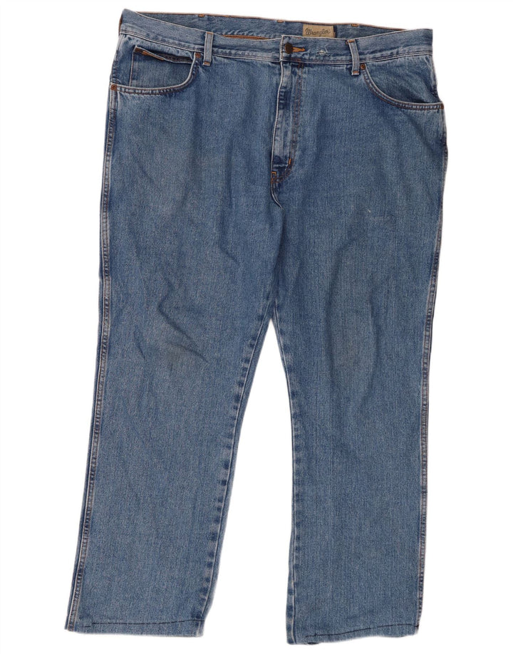 Wrangler Herre Texas Straight Jeans W40 L28 Blå