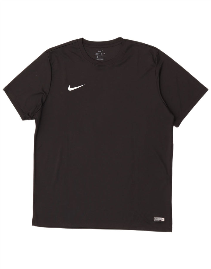 Nike Herre Dri Fit T-Shirt Top 2XL Sort
