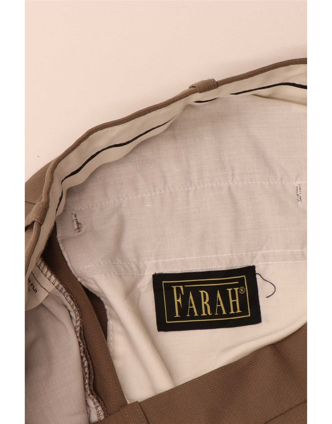 Farah Herre Pegged Chino Bukser W38 L31 Beige Polyester