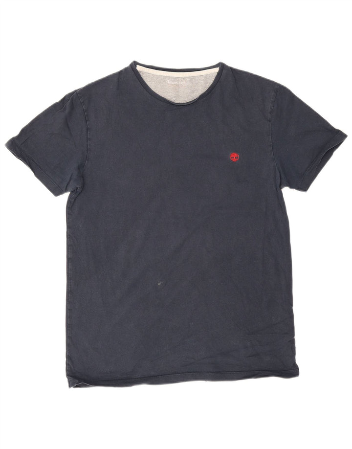Timberland Herre Slim Fit T-Shirt Top Medium Marineblå Bomuld