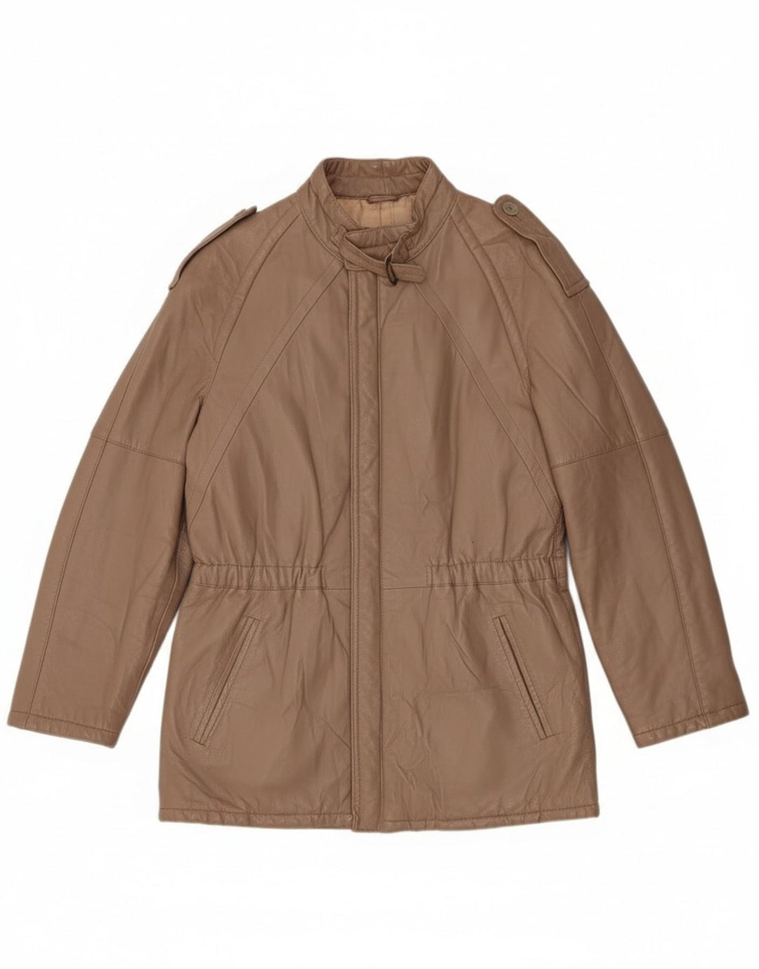 Vintage Herre Military Jacket UK 38 Medium Brown