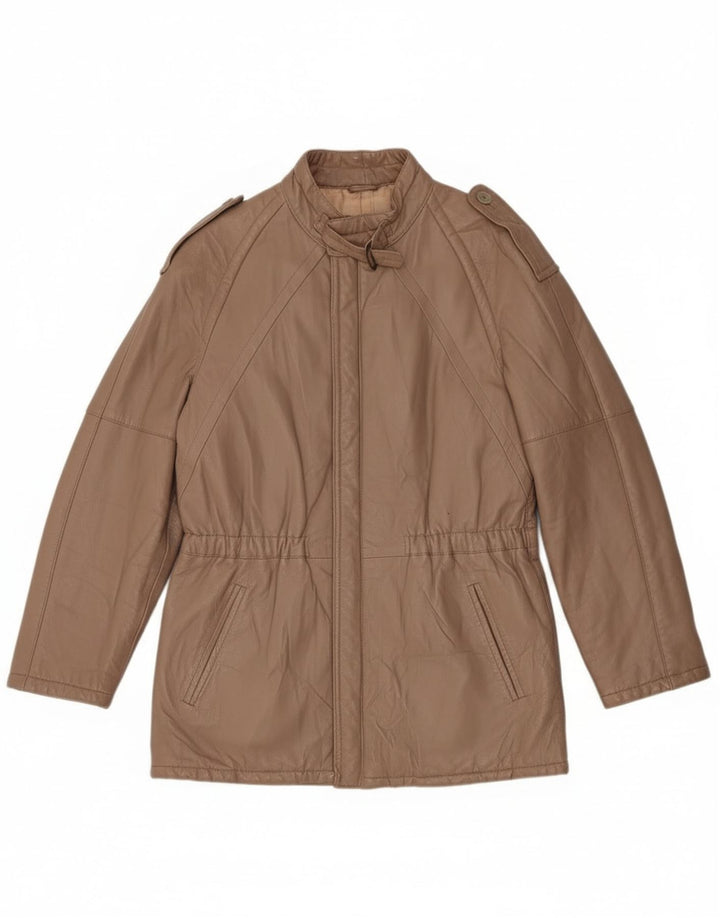 Vintage Herre Military Jacket UK 38 Medium Brown
