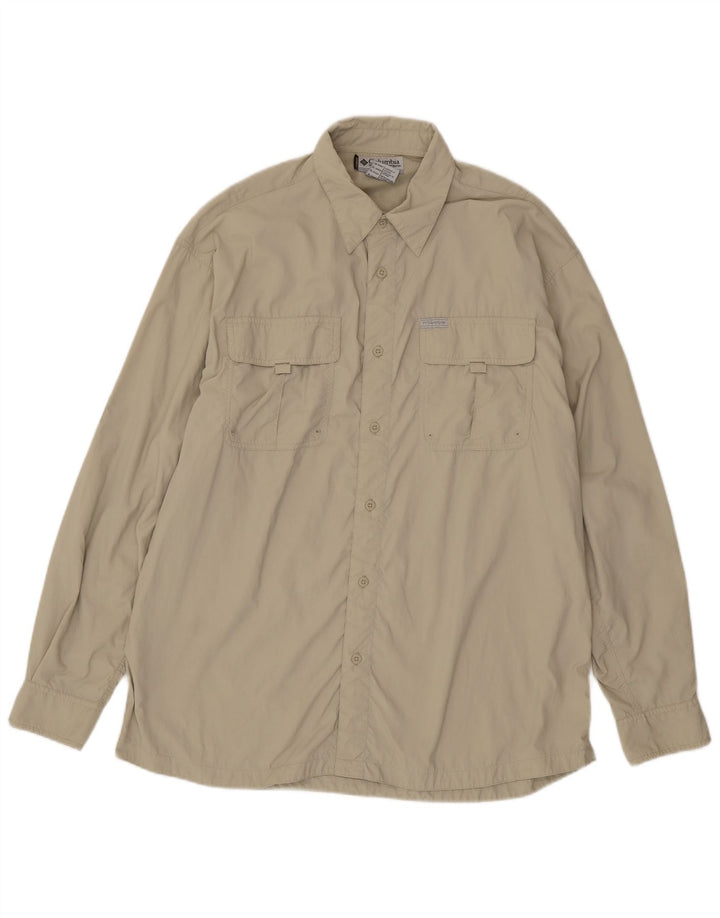 Columbia Herreskjorte XL Beige Nylon
