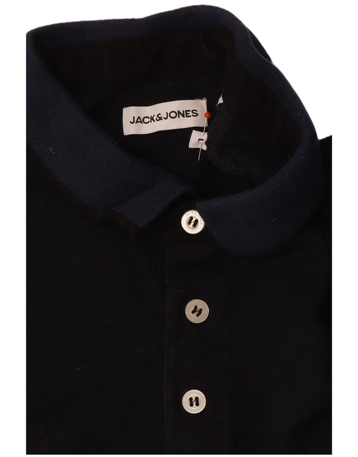 Jack & Jones herre poloshirt Stor marineblå farveblok