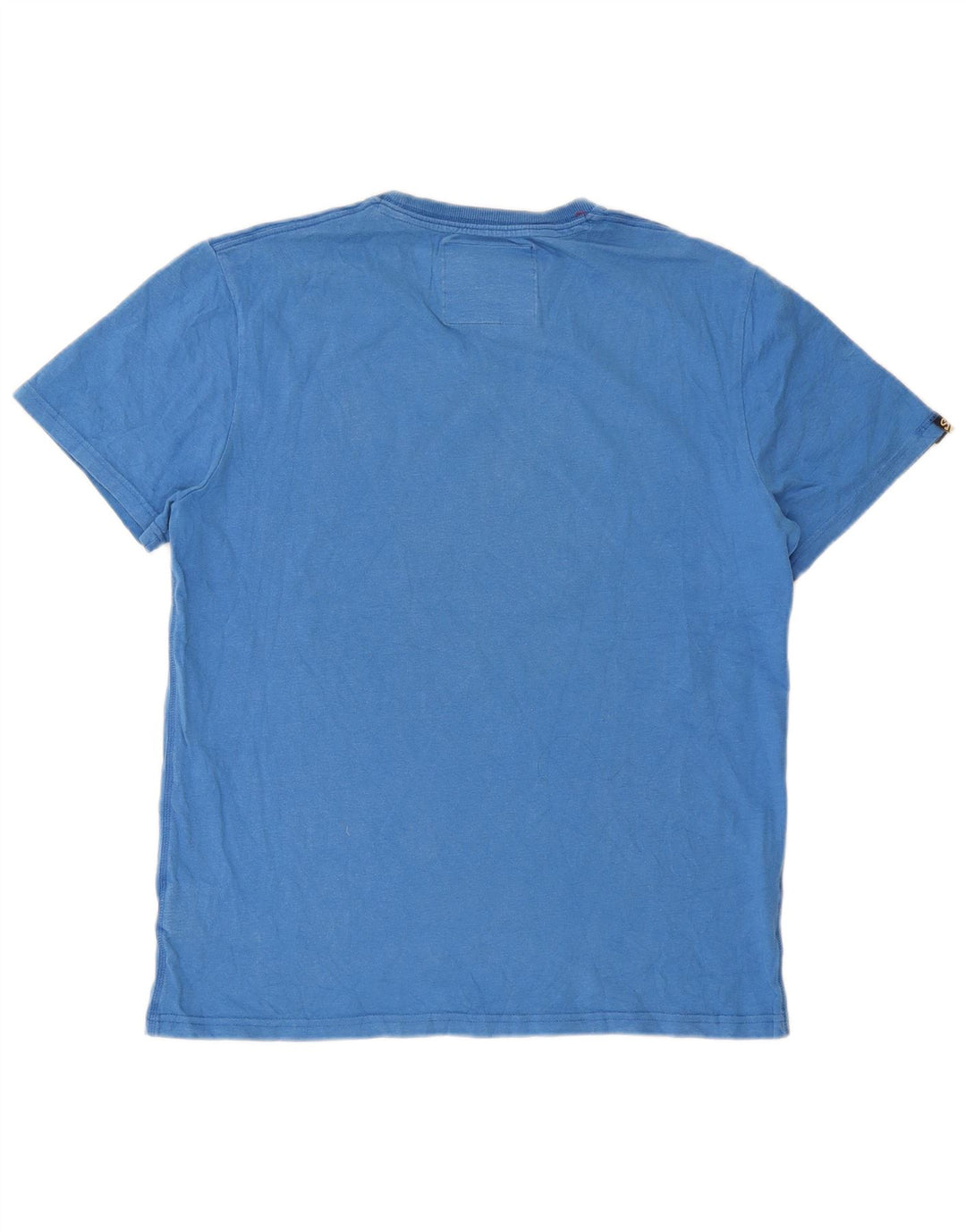Superdry Grafisk T-shirt top til mænd 2XL blå bomuld