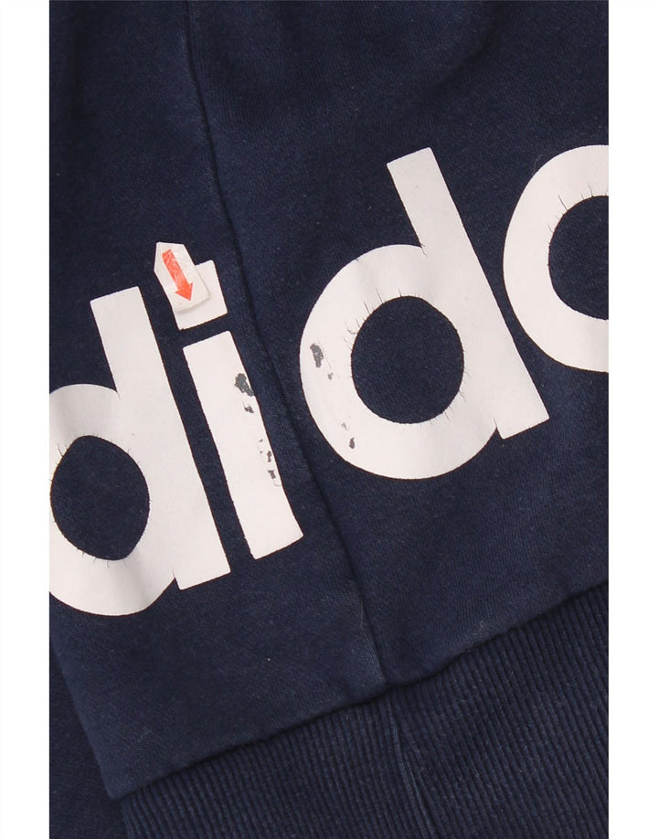 Adidas Grafisk Sweatshirt Jumper til mænd 2XL Marineblå Colourblock Bomuld