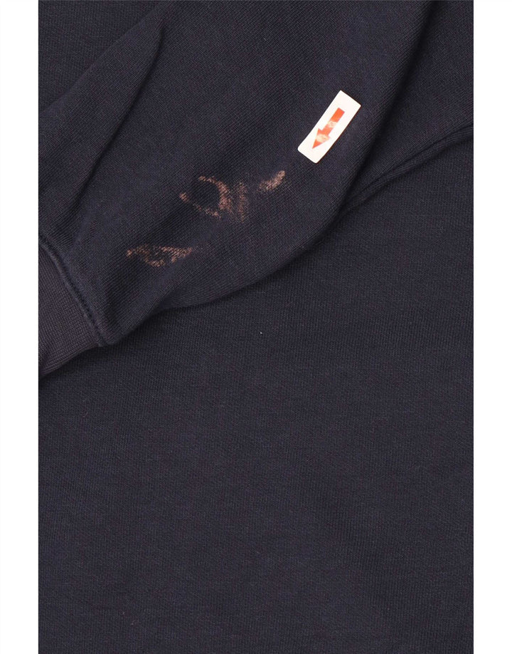 Champion Womens træningsdragt Topjakke UK 10 Small Navy Blue Cotton