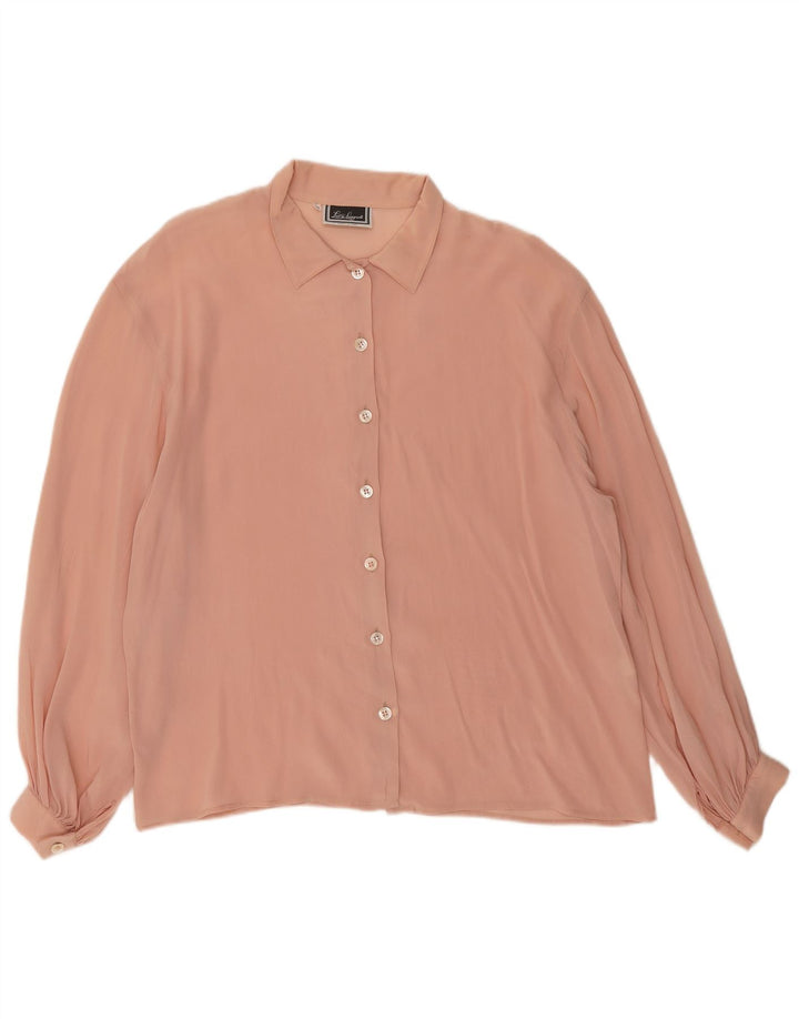 Luisa Spagnoli Dame Skjorte Bluse IT 46 Large Pink Acetate