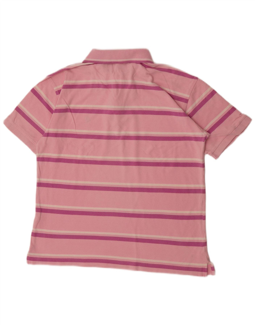 INVICTA Mens Polo Shirt IT 52 Large Pink Striped Cotton