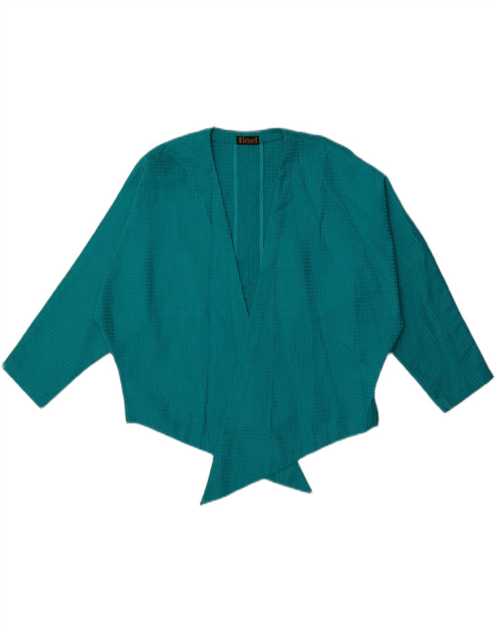VINTAGE Womens Cardigan Top UK 16 Large Turquoise Vintage Vintage and Second-Hand Vintage from Messina Hembry 