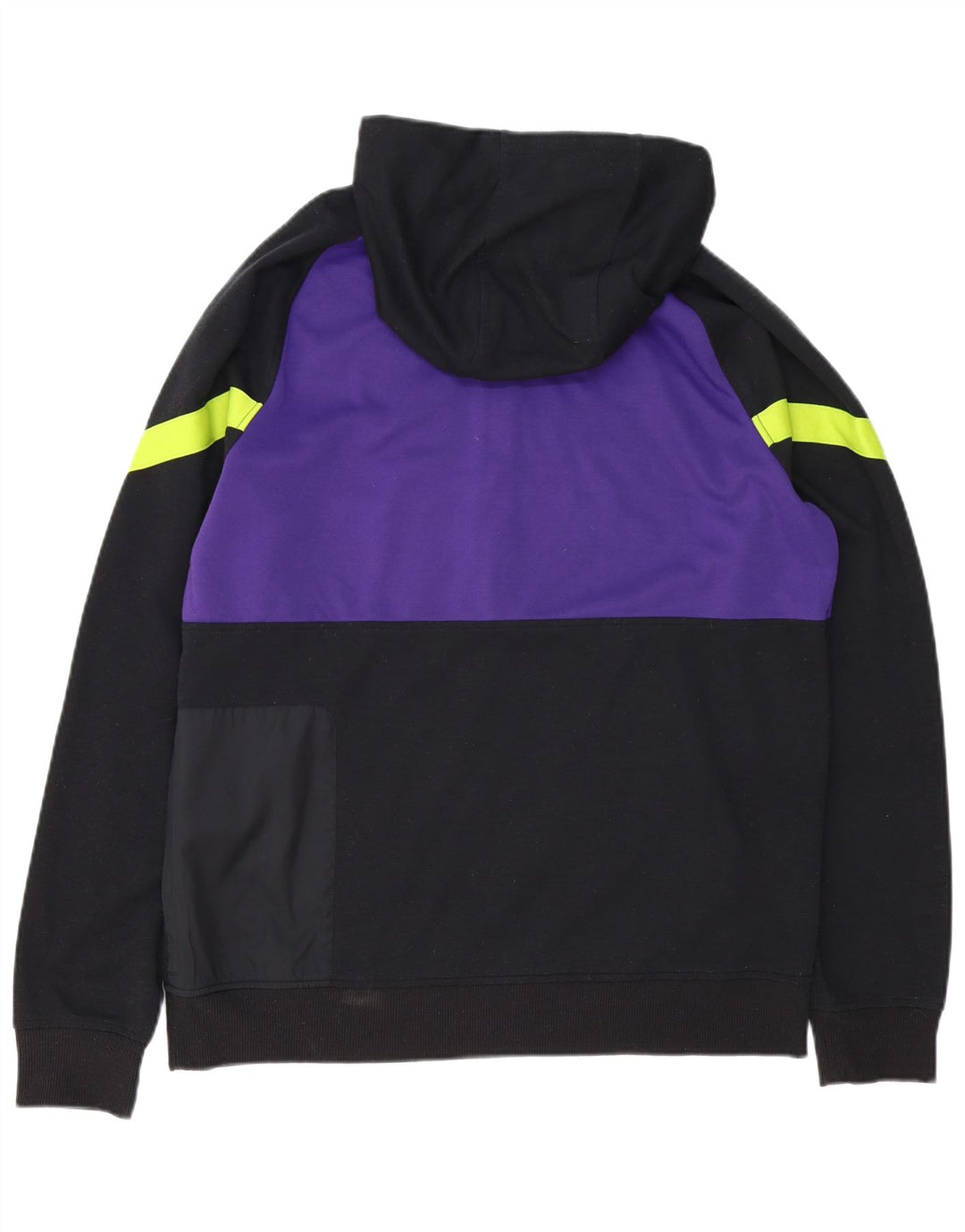 Nike hættetrøje med lynlås til mænd til mænd Large Black Colourblock Polyester